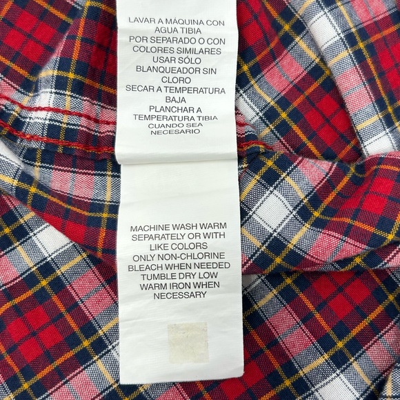 The Children’s‎ Place Red Black White Plaid Boys 3T Long Sleeve Shirt - Picture 6 of 8